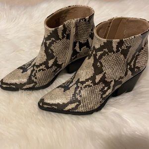 Snake Print Boots